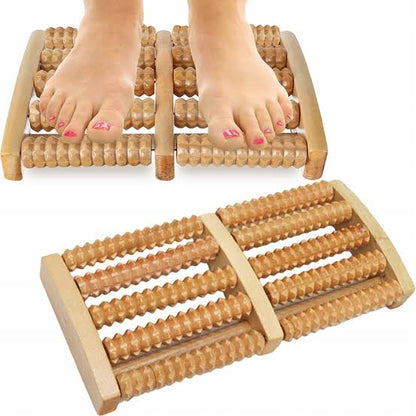 Wooden Roller Massager | Durable Natural Wood Design For Relaxation Stress Relief And Improved Blood Circulation