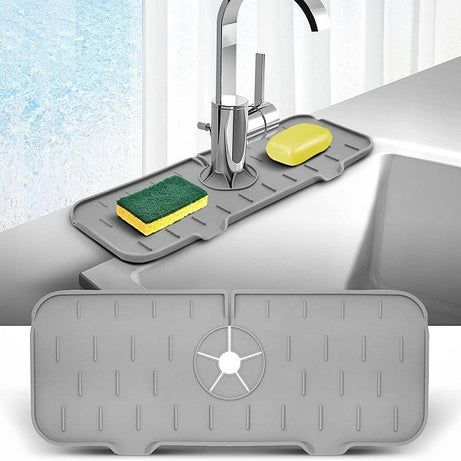 Silicone Kitchen Faucet Splash Guard Sink Mat - Kitchen Accessory Designed For Water Protection And Daily Sink Maintenance Routine