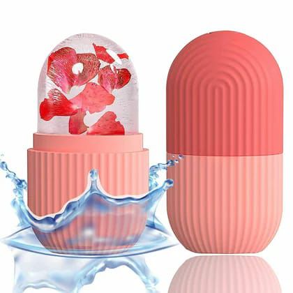 Silicone Ice Roller With Box - Beauty Accessory Designed For Facial Cooling And Daily Skincare Routine (Random Color)