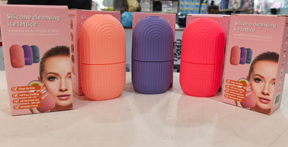 Silicone Ice Roller With Box - Beauty Accessory Designed For Facial Cooling And Daily Skincare Routine (Random Color)