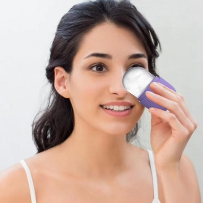 Silicone Ice Roller With Box - Beauty Accessory Designed For Facial Cooling And Daily Skincare Routine (Random Color)