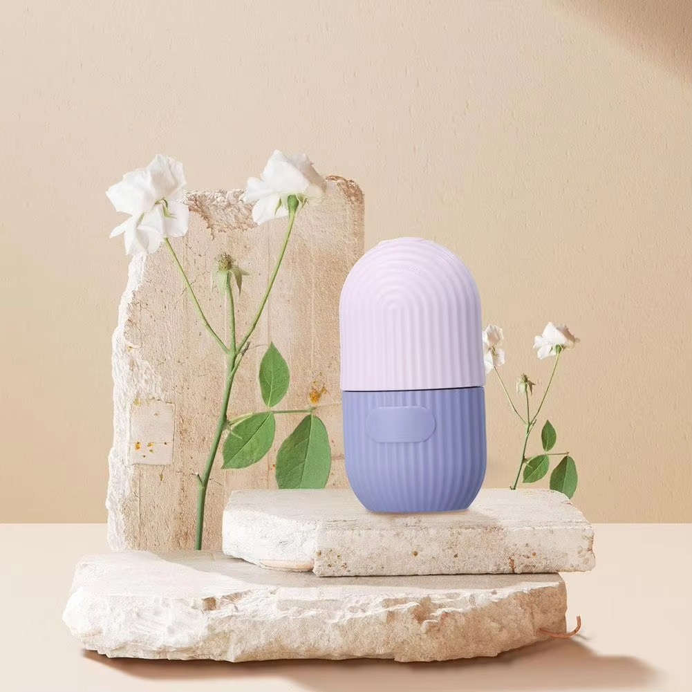 Silicone Ice Roller With Box - Beauty Accessory Designed For Facial Cooling And Daily Skincare Routine (Random Color)