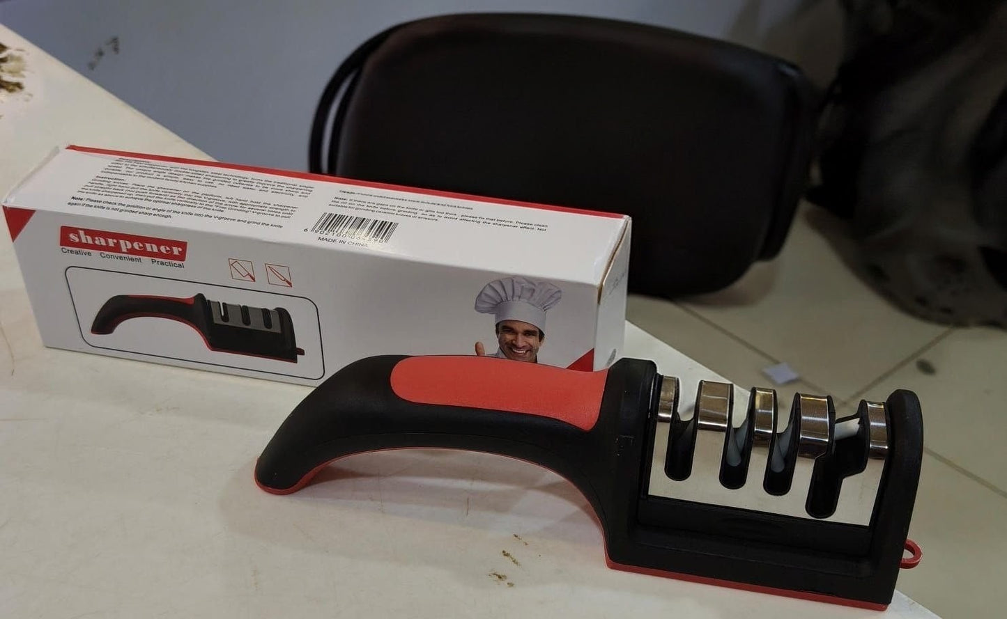 Professional 3-Stage Kitchen Knife Sharpener