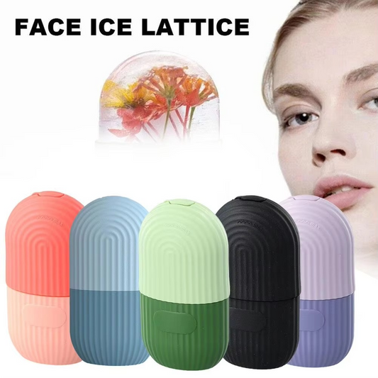 Silicone Ice Roller With Box - Beauty Accessory Designed For Facial Cooling And Daily Skincare Routine (Random Color)