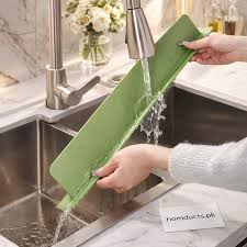 Silicone Sink Baffle Splash Guard - Double Suction