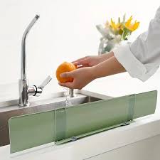 Silicone Sink Baffle Splash Guard - Double Suction