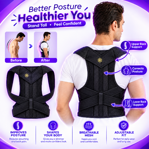 Posture Corrector Belt for Waist and Back